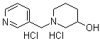 structure of CAS# 1185307-92-9, 1-(3-Pyridinylmethyl)-3-piperidinol hydrochloride