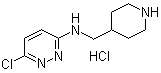 6-Chloro-N-(4-piperidinylmethyl)-3-pyridazinamine hydrochloride molecular structure (CAS 1185309-61-8)