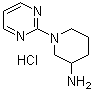 structure of CAS# 1185309-66-3, 1-(2-Pyrimidinyl)-3-piperidinamine hydrochloride