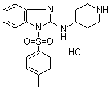 structure of CAS# 1185309-92-5, 1-[(4-Methylphenyl)sulfonyl]-N-4-piperidinyl-1H-benzimidazol-2-amine hydrochloride