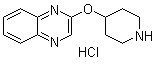 2-(4-Piperidinyloxy)quinoxaline hydrochloride molecular structure (CAS 1185309-98-1)