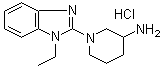 结构式 CAS# 1185310-01-3, 1-(1-乙基-1H-苯并咪唑-2-基)-3-哌啶胺盐酸盐
