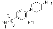 4-(4-Amino-1-piperidinyl)-N,N-dimethylbenzenesulfonamide hydrochloride molecular structure (CAS 1185310-65-9)