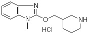 1-Methyl-2-(3-piperidinylmethoxy)-1H-benzimidazole hydrochloride molecular structure (CAS 1185311-12-9)