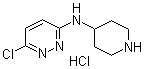 6-Chloro-N-4-piperidinyl-3-pyridazinamine hydrochloride molecular structure (CAS 1185312-21-3)