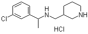 N-[1-(3-Chlorophenyl)ethyl]-3-piperidinemethanamine hydrochloride molecular structure (CAS 1185312-85-9)