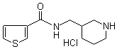 N-(3-Piperidinylmethyl)-3-thiophenecarboxamide hydrochloride molecular structure (CAS 1185313-04-5)