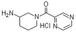 (3-Amino-1-piperidinyl)-2-pyrazinylmethanone hydrochloride molecular structure (CAS 1185316-35-1)