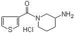 structure of CAS# 1185316-70-4, (3-Amino-1-piperidinyl)-3-thienylmethanone hydrochloride
