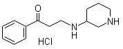 1-Phenyl-3-(3-piperidinylamino)-1-propanone hydrochloride molecular structure (CAS 1185317-59-2)