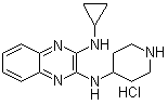 N2-Cyclopropyl-N3-4-piperidinyl-2,3-quinoxalinediamine hydrochloride molecular structure (CAS 1185319-96-3)