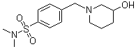 4-[(3-Hydroxy-1-piperidinyl)methyl]-N,N-dimethylbenzenesulfonamide molecular structure (CAS 1185320-06-2)