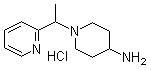 1-[1-(2-Pyridinyl)ethyl]-4-piperidinamine hydrochloride molecular structure (CAS 1185320-11-9)