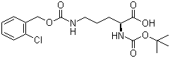 N-Boc-N'-(2-chloro-Cbz)-L-ornithine molecular structure (CAS 118554-00-0)
