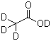 结构式 CAS# 1186-52-3, 四氘代乙酸