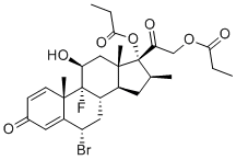 6alpha-Bromobetamethasone dipropionate molecular structure (CAS 1186048-34-9)