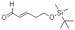 反式-5-叔丁基二甲基硅烷基氧基-2-戊烯醛分子结构 (CAS 118635-66-8)