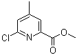 6-Chloro-4-methyl-2-pyridinecarboxylic acid methyl ester molecular structure (CAS 1186605-87-7)