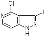 4-Chloro-3-iodo-1H-pyrazolo[4,3-c]pyridine molecular structure (CAS 1186647-69-7)