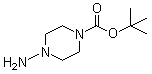 tert-Butyl 4-aminopiperazine-1-carboxylate molecular structure (CAS 118753-66-5)