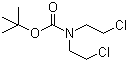 结构式 CAS# 118753-70-1, N,N-双(2-氯乙基)氨基甲酸叔丁酯