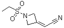 2-[1-(Ethylsulfonyl)-3-azetidinylidene]acetonitrile molecular structure (CAS 1187595-85-2)