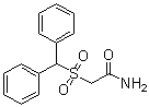 结构式 CAS# 118779-53-6, 2-(二苯甲基磺酰基)乙酰胺