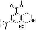 结构式 CAS# 1187830-67-6, 1,2,3,4-四氢-7-(三氟甲基)-5-异喹啉羧酸甲酯盐酸盐