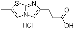 2-Methylimidazo[2,1-b]thiazole-6-propanoic acid hydrochloride molecular structure (CAS 1187830-75-6)