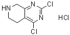 2,4-Dichloro-5,6,7,8-tetrahydropyrido[3,4-d]pyrimidine hydrochloride (1:1) molecular structure (CAS 1187830-76-7)