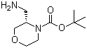 (S)-3-(Aminomethyl)morpholine-4-carboxylic acid tert-butyl ester molecular structure (CAS 1187929-79-8)