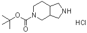 structure of CAS# 1187933-06-7, Octahydro-5H-pyrrolo[3,4-c]pyridine-5-carboxylic acid 1,1-dimethylethyl ester hydrochloride (1:1)