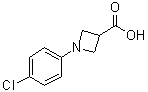 1-(4-Chlorophenyl)-3-azetidinecarboxylic acid molecular structure (CAS 1187933-29-4)