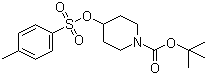 4-(Toluene-4-sulfonyloxy)piperidine-1-carboxylic acid tert-butyl ester molecular structure (CAS 118811-07-7)