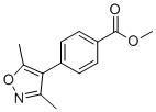 4-(3,5-Dimethyl-isoxazol-4-yl)-benzoic acid methyl ester molecular structure (CAS 1188281-18-6)