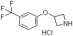 结构式 CAS# 1188374-88-0, 3-[3-(三氟甲基)苯氧基]氮杂环丁烷盐酸盐