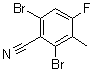 2,6-Dibromo-4-fluoro-3-methylbenzonitrile molecular structure (CAS 1188428-64-9)