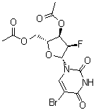 structure of CAS# 1188522-91-9, 5-Bromo-2'-deoxy-2'-fluorouridine 3',5'-diacetate