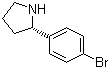 (S)-2-(4-Bromophenyl)pyrrolidine molecular structure (CAS 1189152-82-6)