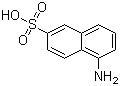 1-萘胺-6-磺酸分子结构 (CAS 119-79-9)