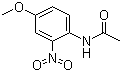 4'-甲氧基-2'-硝基乙酰苯胺分子结构 (CAS 119-81-3)