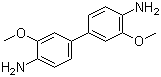 3,3'-二甲氧基联苯胺分子结构 (CAS 119-90-4)
