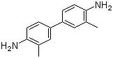 structure of CAS# 119-93-7, 3,3'-Dimethylbenzidine;o-Tolidine; 3,3'-Dimethylbiphenyl-4,4'-diamine; C.I. 37230; Azoic diazo component 113; DMB; Fast Dark Blue Base R