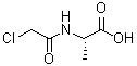 N-氯乙酰基-DL-丙氨酸分子结构 (CAS 1190-32-5)