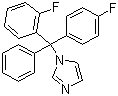 structure of CAS# 119006-77-8, Flutrimazole;1-[(2-Fluorophenyl)-(4-fluorophenyl)phenylmethyl]-1H-imidazole