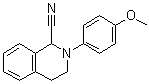 1,2,3,4-Tetrahydro-2-(4-methoxyphenyl)-1-isoquinolinecarbonitrile molecular structure (CAS 1190129-81-7)