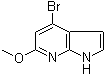 4-Bromo-6-methoxy-1H-pyrrolo[2,3-b]pyridine molecular structure (CAS 1190310-00-9)
