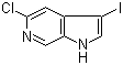 structure of CAS# 1190310-51-0, 5-Chloro-3-iodo-1H-pyrrolo[2,3-c]pyridine