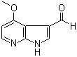 4-Methoxy-1H-pyrrolo[2,3-b]pyridine-3-carboxaldehyde molecular structure (CAS 1190314-48-7)