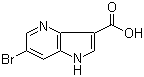 6-Bromo-1H-pyrrolo[3,2-b]pyridine-3-carboxylic acid molecular structure (CAS 1190319-56-2)